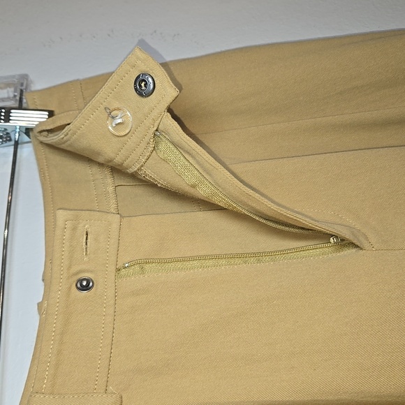 Anthropologie Avec Les Filles Pleated Wideleg Cargo Trousers Khaki NWOT - Picture 11 of 13